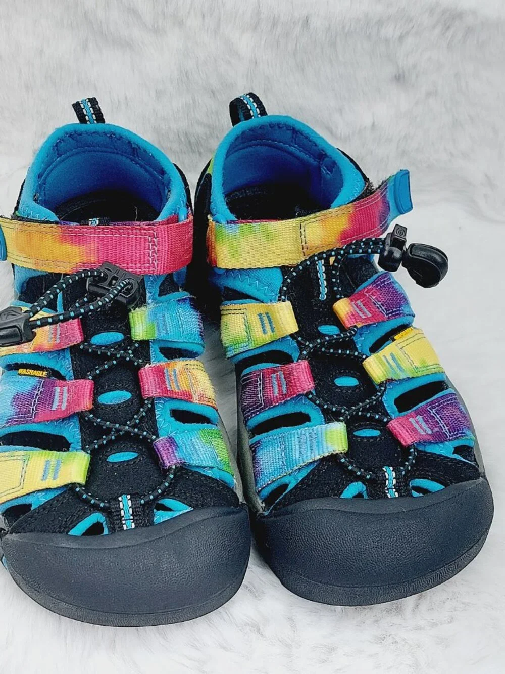 Keen Girl's Multicolor Newport H2 Close Toe Tie-Up Casual Sandal Size 2